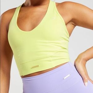 Gymshark Whitney Simmons Crop Tank Kelp Green M